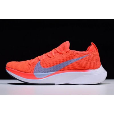 Nike Zoom Vaporfly 4% Flyknit Bright Crimson/Ice Açık Kırmızı / Mavi Koşu Ayakkabısı Türkiye - AAUL4